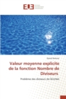 Image for Valeur Moyenne Explicite de la Fonction Nombre de Diviseurs