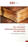 Image for Une Chronique Valenciennoise Anonyme Du Xive Siecle