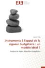 Image for Instruments A l&#39;Appui de la Rigueur Budgetaire : Un Modele Ideal ?