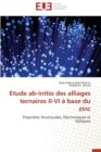 Image for Etude Ab-Initio Des Alliages Ternaires II-VI   Base Du Zinc