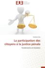 Image for La Participation Des Citoyens A La Justice Penale