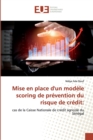 Image for Mise en place d&#39;un modele scoring de prevention du risque de credit