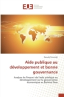Image for Aide Publique Au D veloppement Et Bonne Gouvernance