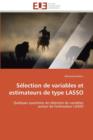Image for S lection de Variables Et Estimateurs de Type Lasso