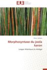 Image for Morphosyntaxe Du Joola Karon