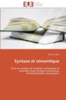 Image for Syntaxe Et S mantique