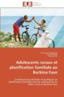 Image for Adolescents Ruraux Et Planification Familiale Au Burkina Faso