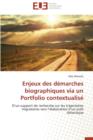 Image for Enjeux Des Demarches Biographiques Via Un Portfolio Contextualise