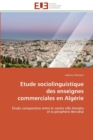 Image for Etude sociolinguistique des enseignes commerciales en algerie