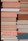 Image for Lexikon der Sprichwoerter und Redensarten Band 13 (Es - Er)