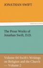 Image for The Prose Works of Jonathan Swift, D.D.