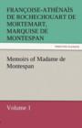 Image for Memoirs of Madame de Montespan - Volume 1