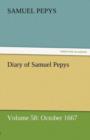 Image for Diary of Samuel Pepys - Volume 58