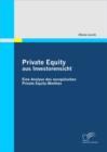 Image for Private Equity Aus Investorensicht : Eine Analyse Des Europaischen Private Equity-Marktes