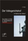 Image for Der Volksgerichtshof : Im Namen Des Volkes?: Eine Analyse Im Kontext Der Neuordnung Der Justiz Im