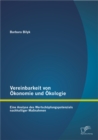 Image for Vereinbarkeit von Okonomie und Okologie: Eine Analyse des Wertschopfungspotenzials nachhaltiger Manahmen