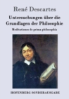Image for Untersuchungen uber die Grundlagen der Philosophie