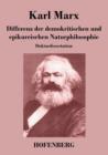Image for Differenz der demokritischen und epikureischen Naturphilosophie : Doktordissertation