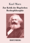 Image for Zur Kritik der Hegelschen Rechtsphilosophie