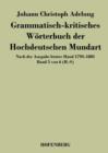 Image for Grammatisch-kritisches Worterbuch der Hochdeutschen Mundart : Nach der Ausgabe letzter Hand 1793-1801 Band 5 von 6 R-S