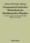 Image for Grammatisch-kritisches Worterbuch der Hochdeutschen Mundart : Nach der Ausgabe letzter Hand 1793-1801 Band 3 von 6 G-Kn