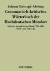 Image for Grammatisch-kritisches Worterbuch der Hochdeutschen Mundart : Nach der Ausgabe letzter Hand 1793-1801 Band 4 von 6 Ko-Q