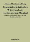 Image for Grammatisch-kritisches Worterbuch der Hochdeutschen Mundart : Nach der Ausgabe letzter Hand 1793-1801 Band 6 von 6 T-Z