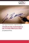 Image for Verificacion automatica de Firmas Manuscritas