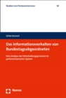 Image for Das Informationsverhalten von Bundestagsabgeordneten