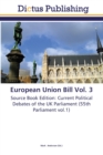 Image for European Union Bill Vol. 3