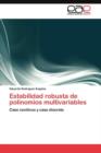 Image for Estabilidad robusta de polinomios multivariables