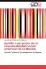 Image for Analitica del poder de la responsabilidad social empresarial en Mexico