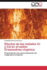 Image for Efectos de los metales Cr y Cd en el ostion Crassostrea virginica