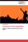 Image for Letras de rock argentino