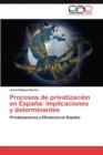 Image for Procesos de privatizacion en Espana
