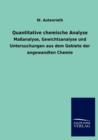 Image for Quantitative chemische Analyse