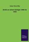 Image for Briefe an Seinen Verleger 1906 Bis 1926