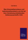 Image for Uber Brommethacrylsaure Und Isobrommethacylsaure Und Die Bei Ihrer Zersetzung Entstehenden Kohlenwasserstoffe C3h4