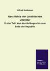 Image for Geschichte Der Lateinischen Literatur