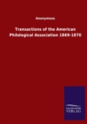Image for Transactions of the American Philological Association 1869-1870