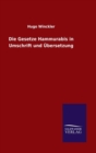 Image for Die Gesetze Hammurabis in Umschrift und Ubersetzung