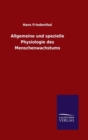 Image for Allgemeine und spezielle Physiologie des Menschenwachstums