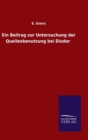 Image for Ein Beitrag zur Untersuchung der Quellenbenutzung bei Diodor