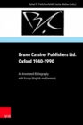 Image for Bruno Cassirer Publishers Ltd. Oxford 1940-1990