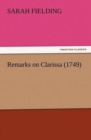 Image for Remarks on Clarissa (1749)