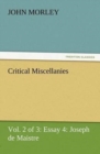 Image for Critical Miscellanies (Vol. 2 of 3) Essay 4