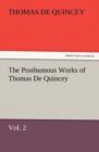 Image for The Posthumous Works of Thomas de Quincey, Vol. 2