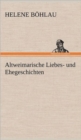 Image for Altweimarische Liebes- Und Ehegeschichten