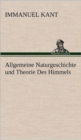 Image for Allgemeine Naturgeschichte und Theorie Des Himmels