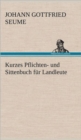 Image for Kurzes Pflichten- Und Sittenbuch Fur Landleute